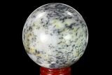 Polished Dendritic Agate Sphere - Madagascar #157637-1
